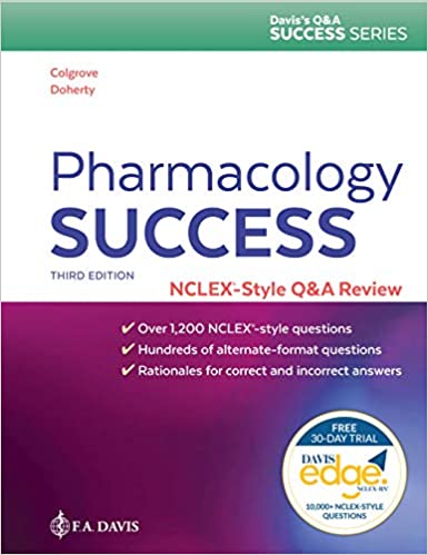 Pharmacology Success NCLEX Style Q&A Review 3rd Edition PDF Free Download