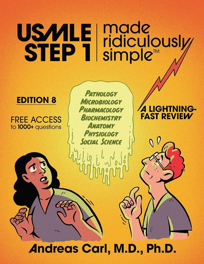 USMLE Step 1 Made Ridiculously Simple 2024, 8th Edition | CtsQena